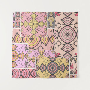 Vintage-Patchwork-Quilt-Muster. Vintage-Dekorativ Wandteppich