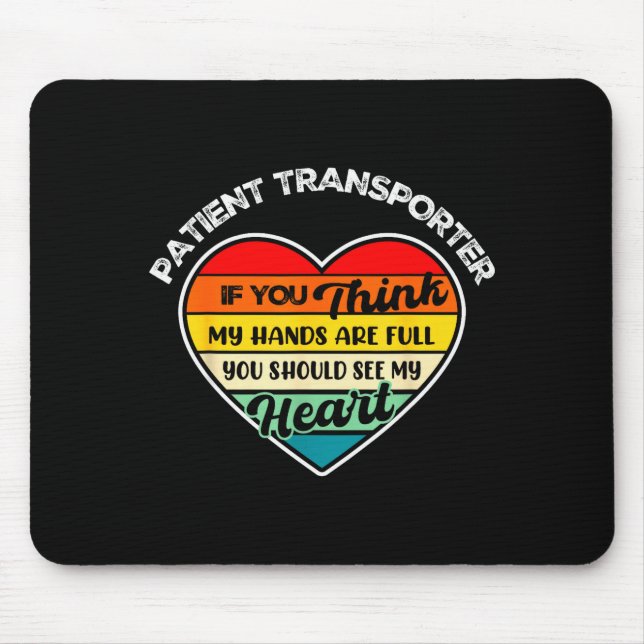 Vintage Patient Transrter Appreciation Thank You  Mousepad (Vorne)