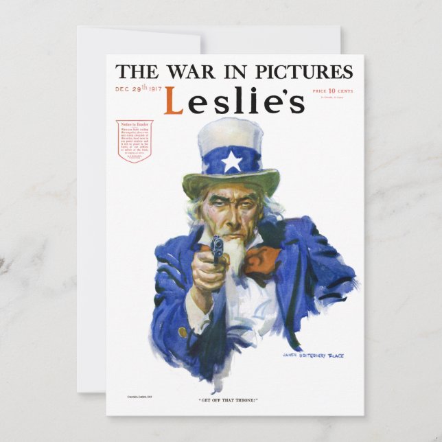 Vintage Patriotic Uncle Sam Magazine Cover Art (Vorderseite)