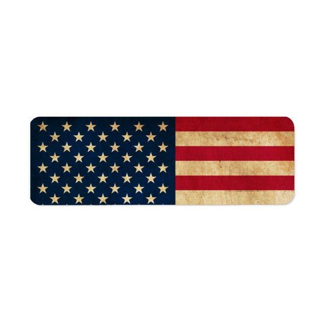 Vintage patriotische amerikanische Flagge (Vorne)