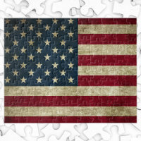 Vintage Patriotische Amerikanische Flagge, Amerika