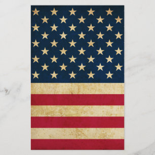 Vintage patriotische amerikanische Flagge Flyer