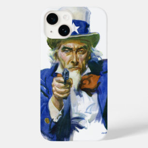 Vintage-patriotische Uncle-Sam-Magazincover-Kunst Case-Mate iPhone 14 Hülle