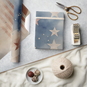 Vintage patriotische USA-Flagge Hintergrund Geschenkpapier