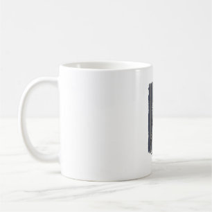 Vintage-patriotische Zugpferd-Flagge Vektor-Design Kaffeetasse