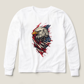 Vintage patriotischer amerikanischer Adler 4. Juli