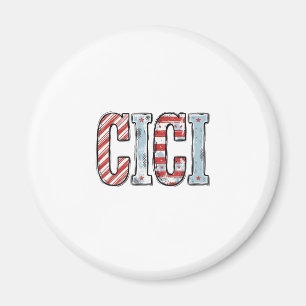 Vintage patriotischer CICI-Name-Vektor-Shirt-Desig Magnet