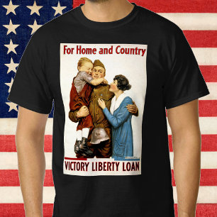 Vintage-patriotischer Soldat für Victory Liberty L T-Shirt