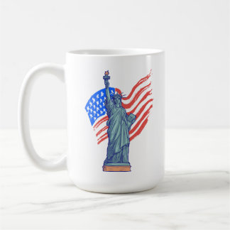 Vintage-patriotisches 4.-Juli-Design Kaffeetasse
