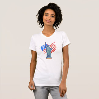 Vintage-patriotisches 4.-Juli-Design T-Shirt