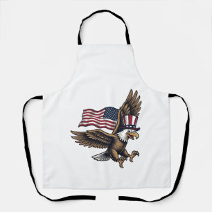 Vintage-patriotisches-Adler-Flag-Shirt-Design_1 Schürze