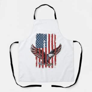 Vintage-patriotisches-Adler-Flag-Shirt-Design_1 Schürze