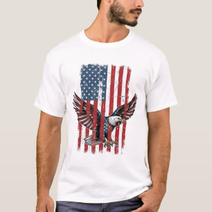 Vintage-patriotisches-Adler-Flag-Shirt-Design_1 T-Shirt