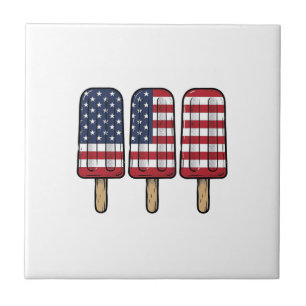 Vintage patriotisches Popsicle-Flag-Shirt-Design_1 Fliese