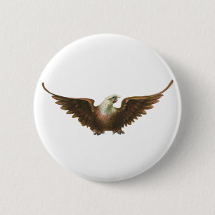 Vintage-Patriotismus Amerikanischer Weißkopfseeadl Button