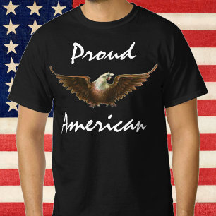 Vintage-Patriotismus Amerikanischer Weißkopfseeadl T-Shirt