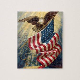 Vintage Patriotismus, patriotischer Adler amerikan