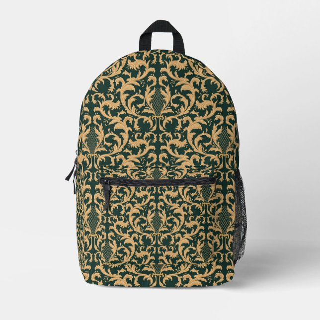 Vintage pattern bedruckter rucksack (Vorderseite)