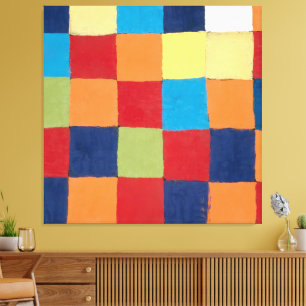 Vintage Paul Klee Qu 1 Farbdiagramme Quadrate Kuns Leinwanddruck