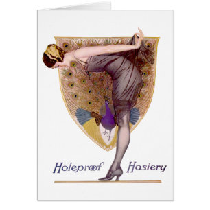 Vintage Peacock Femme Flapper Plutôt