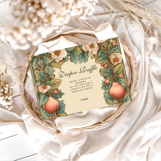Vintage Pear Garden Botanica Diapper Raffle  Begleitkarte (Von Creator hochgeladen)