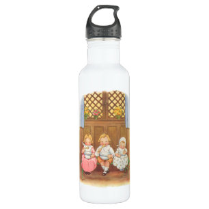 Vintage Pease Porridge Hot Kinderreim Nursery Rhym Edelstahlflasche