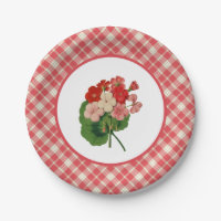 Vintage Pelargonien mit korallenrotem rosa