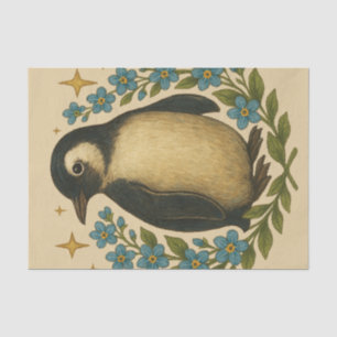 Vintage Penguin Kunst Seidenpapier