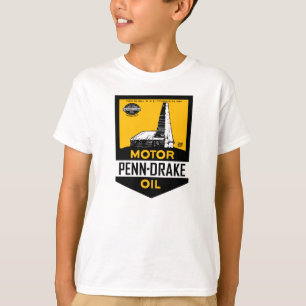 Vintage Penn Drake Motoröl-Schild T-Shirt