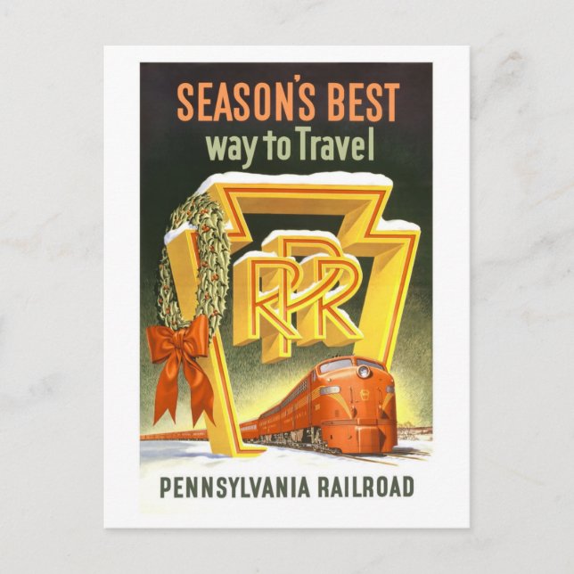 Vintage Pennsylvania Eisenbahn Postkarte (Vorderseite)