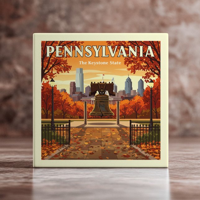 Vintage Pennsylvania Fliese (Von Creator hochgeladen)