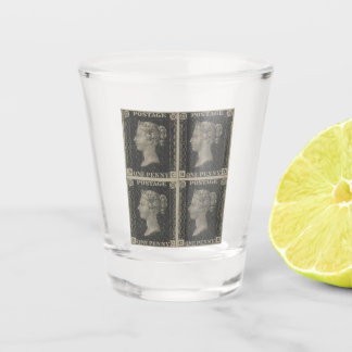 Vintage Penny Black Schnapsglas