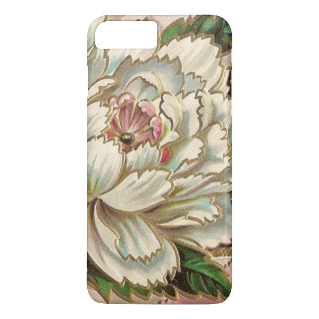 Vintage Peony-Blume Case-Mate iPhone Hülle (Rückseite)