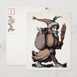 Vintage Pere Fouettard Postkarte