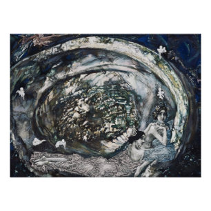 Vintage "Perle" - Frauenkunst von Mikhail Vrubel Poster