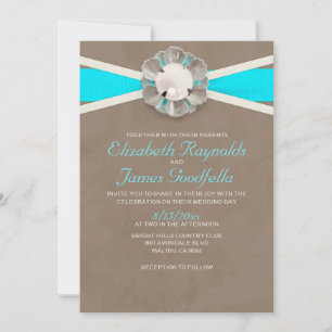 Vintage Perlen, die Einladungen Wedding sind