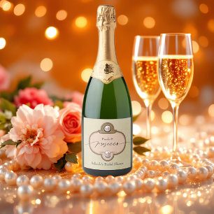 Vintage Perlen und Prosecco-Brautparty
