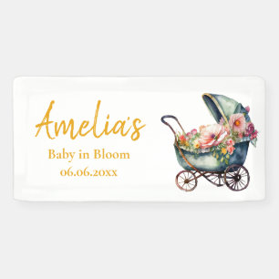 Vintage Personalisierte Kinderdusche Banner