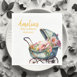 Vintage Personalisierte Kinderdusche Serviette