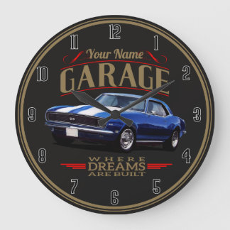 Vintage Personalisierte Muskelkarosse Große Uhr