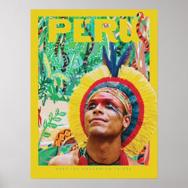 Vintage-Peru-Plakat Poster (Vorne)