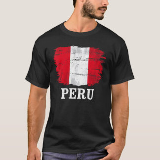 Vintage peruanische Flagge T-Shirt