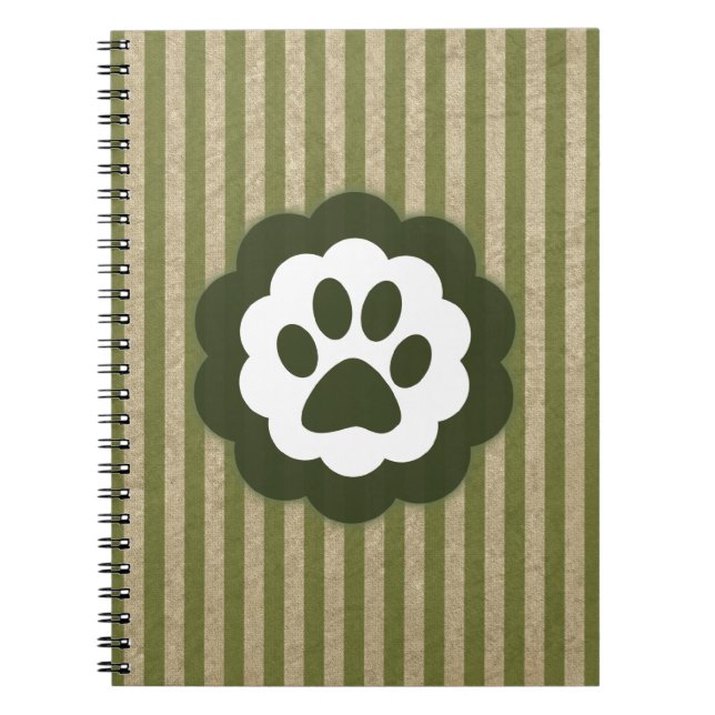 vintage pet paw notizblock (Vorderseite)