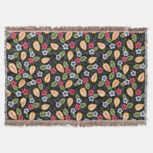 Vintage Petals mehrfarbig Decke