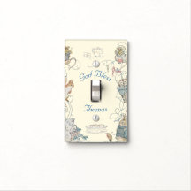 Vintage Peter Rabbit Kinderzimmer Lichtschalterabd