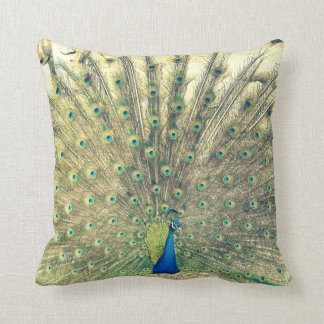 Vintage Pfau Kissen