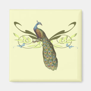 Vintage-Pfauenmagnet Magnet