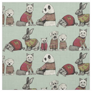 Vintage Pfefferminze Stoff