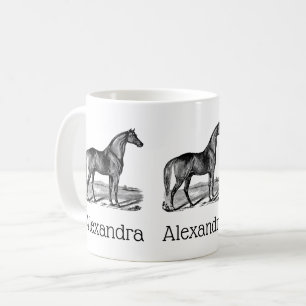 Vintage Pferd Stehend Kaffeetasse