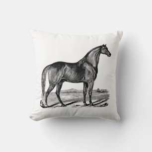 Vintage Pferd Stehend Kissen
